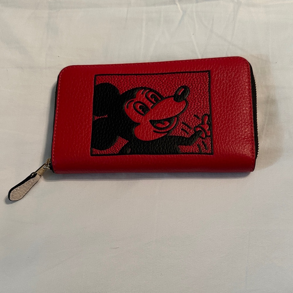 Coach Red Leather Wallet